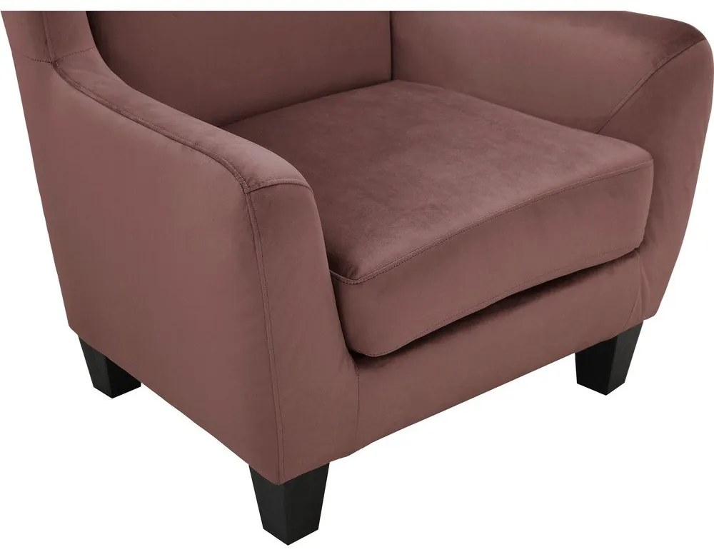 Poltrona in velluto rosa Zhili - Støraa