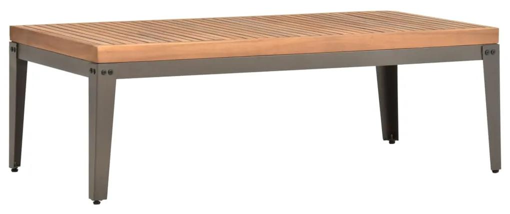 Tavolino da Caffè per Giardino 110x55x36 cm Massello di Acacia