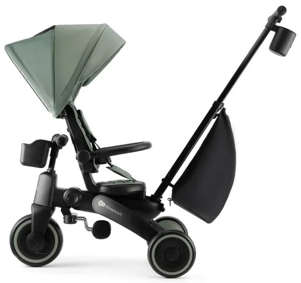 KINDERKRAFT - Triciclo per bambini 4 in 1 JAZZ 2 verde