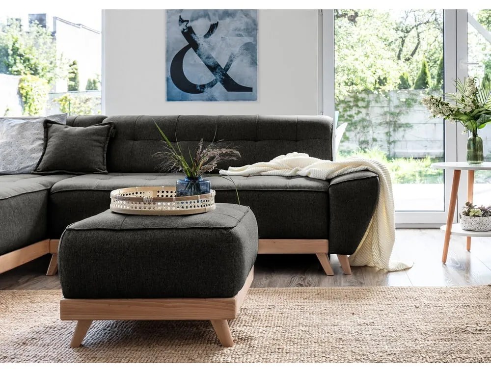 Poggiapiedi grigio scuro Dazzling Daisy - Miuform