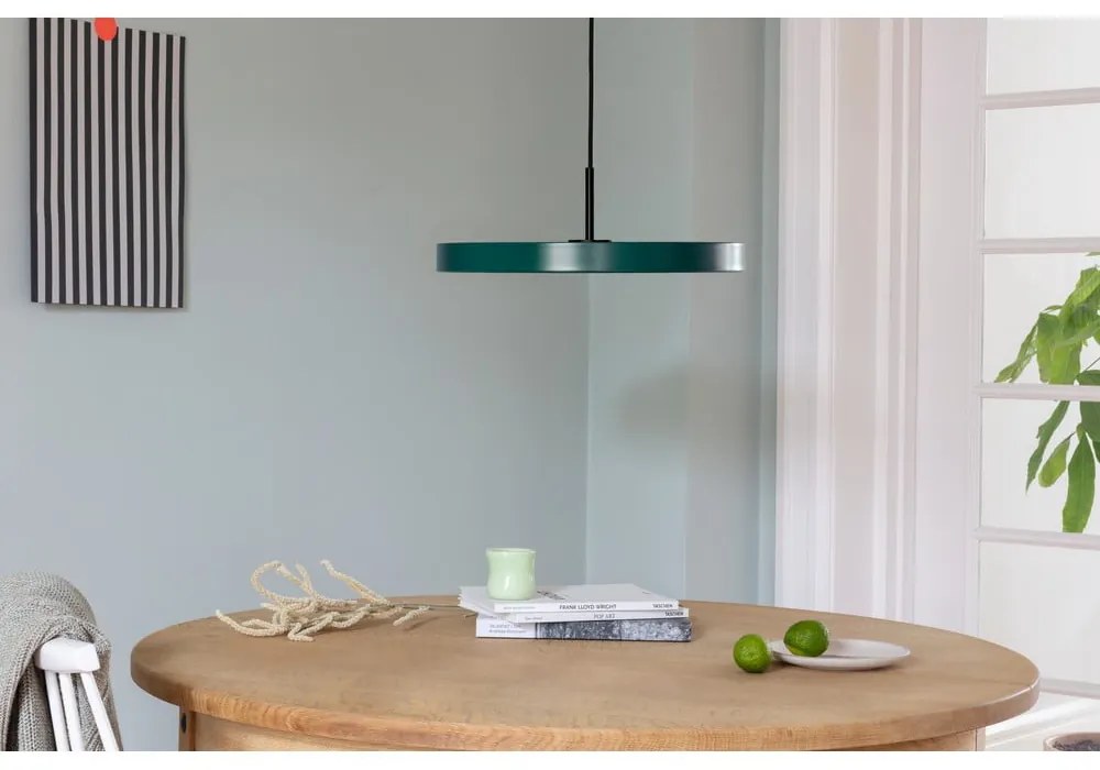 Lampada a sospensione LED verde scuro con paralume in metallo ø 43 cm Asteria Medium - UMAGE