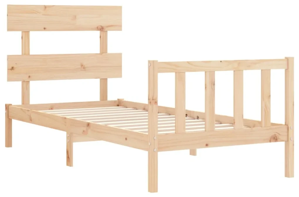 Giroletto con testiera small single in legno massello