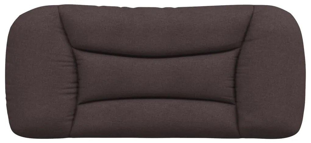 Cuscino testiera marrone scuro 80 cm in tessuto