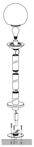 Eglo 97249 - Lampada LED dimmerabile da esterno NISIA-C 1xE27/9W/230V 980 mm IP44