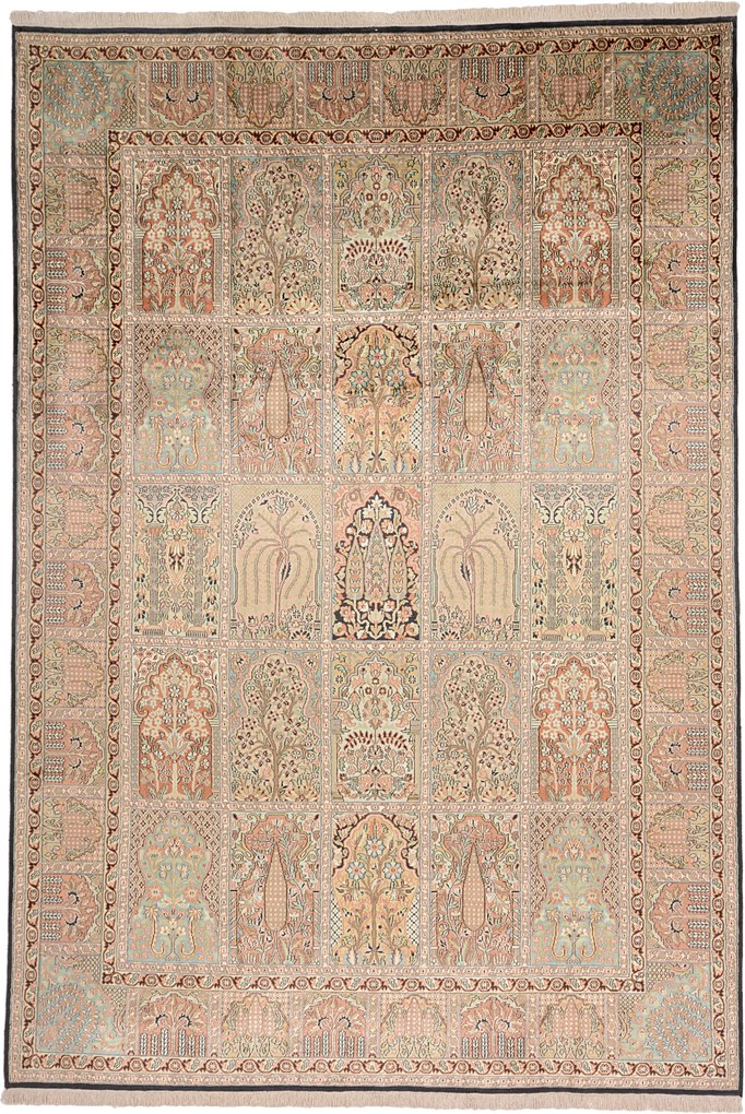 Cashmere Silk Tappeto orientale 310x210 (Indian) Annodato A Mano