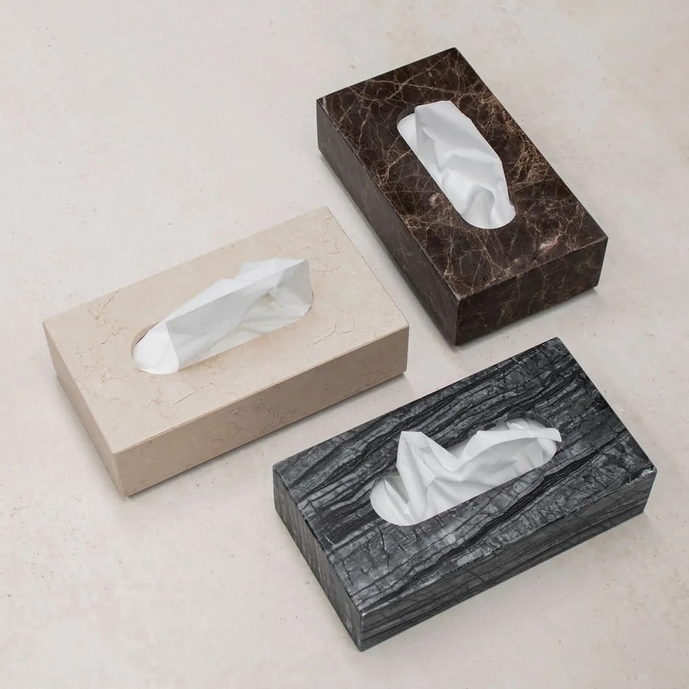 Scatola per fazzoletti Marble - Mette Ditmer Denmark
