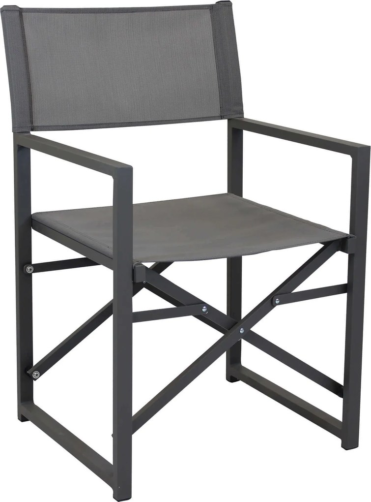 DEXTER - set tavolo in alluminio cm 200/300 x 100 x 74 h con 8 poltrone Carpenter