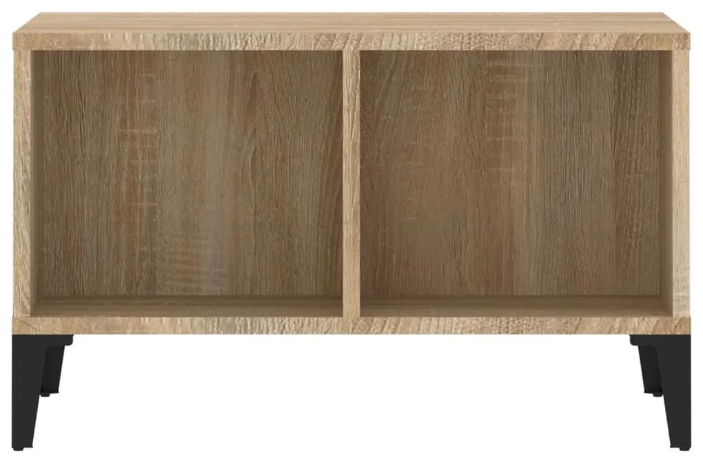 Tavolino salotto rovere sonoma 60x50x36,5 cm legno multistrato