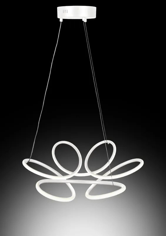 Lampadario LED moderno Fiore bianco Ø58cm 3650 lumen, NOVECENTO