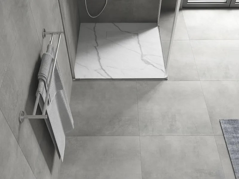 Mexen Hugo piatto doccia quadrato SMC 90 x 90 cm, pietra bianca - 42159090