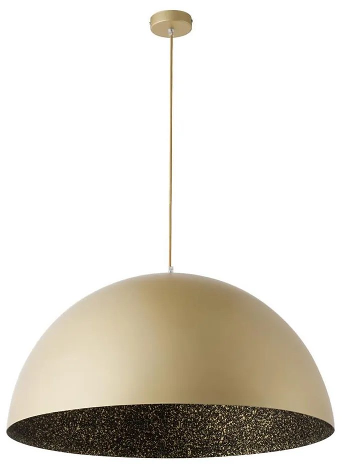 Lampadario a sospensione con filo SFERA 1xE27/60W/230V diametro 35 cm oro/nero