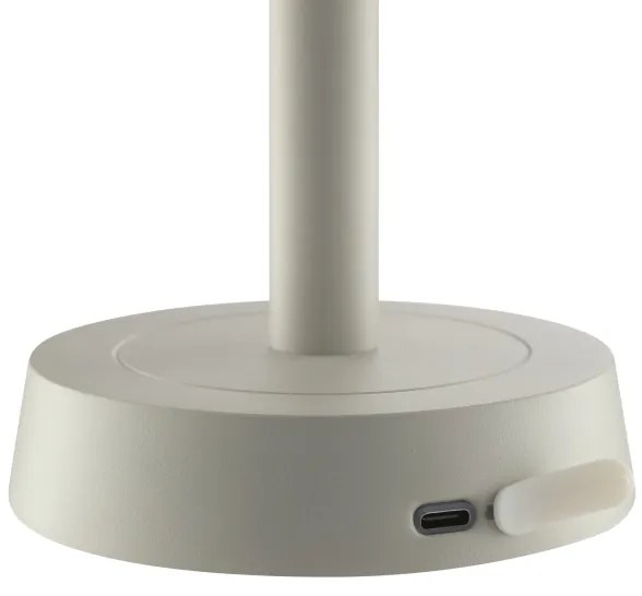 Brilliant - Lampada da tavolo a sfioramento ricaricabile con dimmer RAZOR LED/2,5W/5V 2700K IP44 grigia