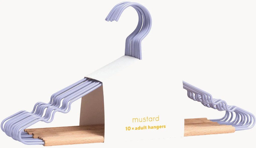 Set di 10 grucce fatte a mano Adult Lilac