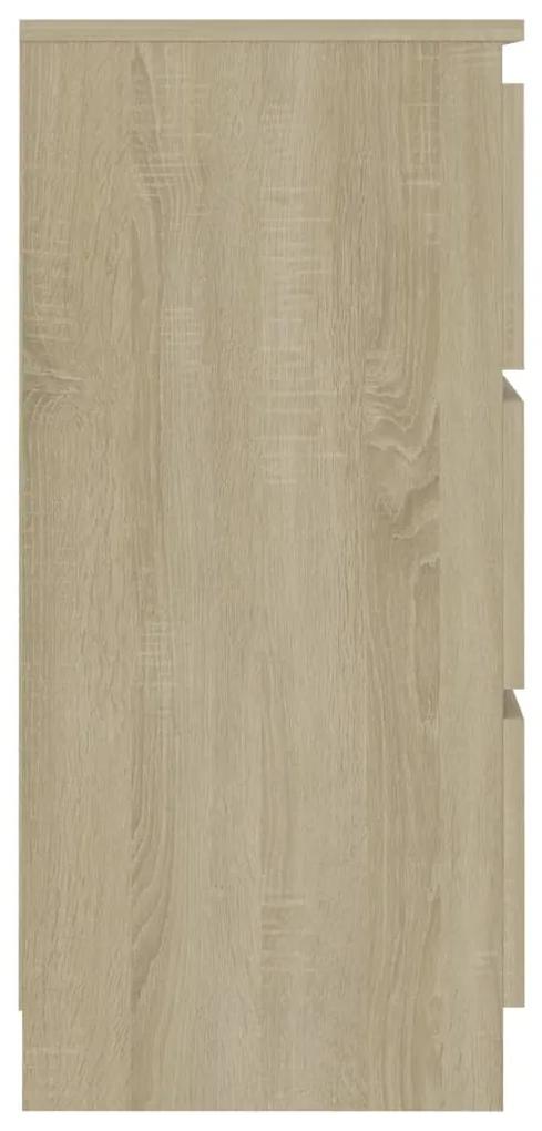 Credenza rovere sonoma 60x35x76 cm in legno multistrato