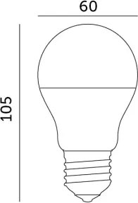 Lampadina LED E27/8,5W/230V 4000K