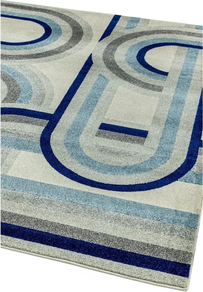 Tappeto blu polveroso 160x230 cm Nova Retro Blue – Asiatic Carpets