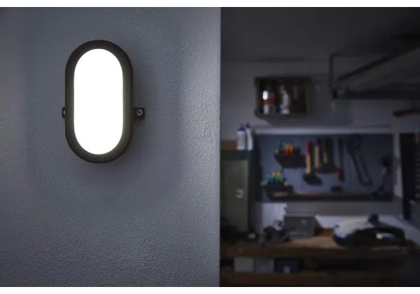 Osram - Applique da esterno LED BULKHEAD LED/11W/230V IP54 nera