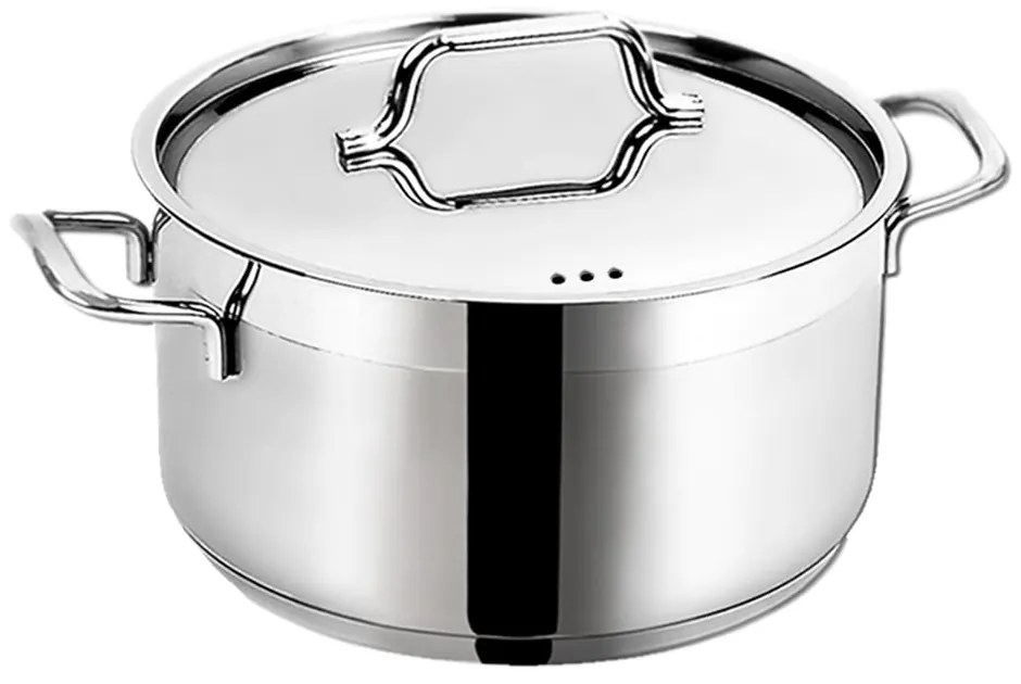 Pentola in acciaio inox con coperchio per induzione 9,5 l Anett - Orion