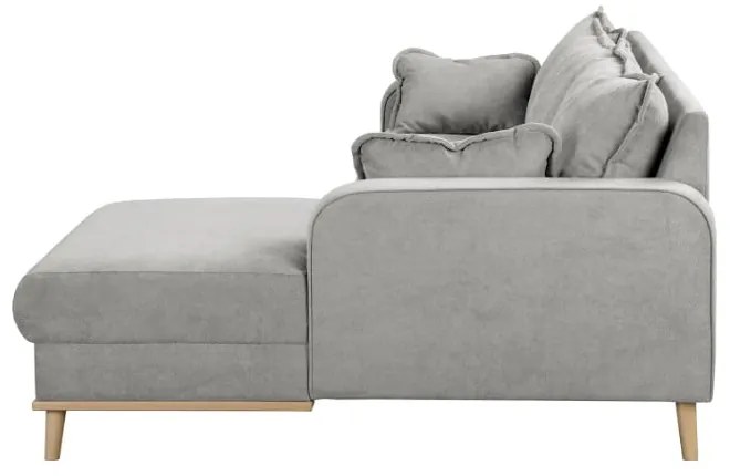 Divano angolare grigio chiaro (angolo destro) Beata - Ropez