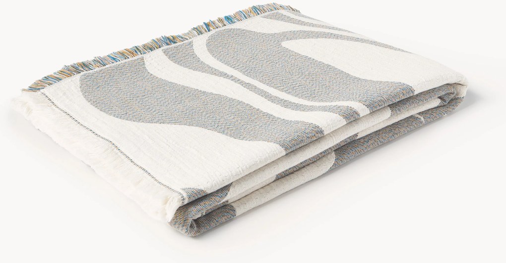 Coperta jacquard con frange Rui