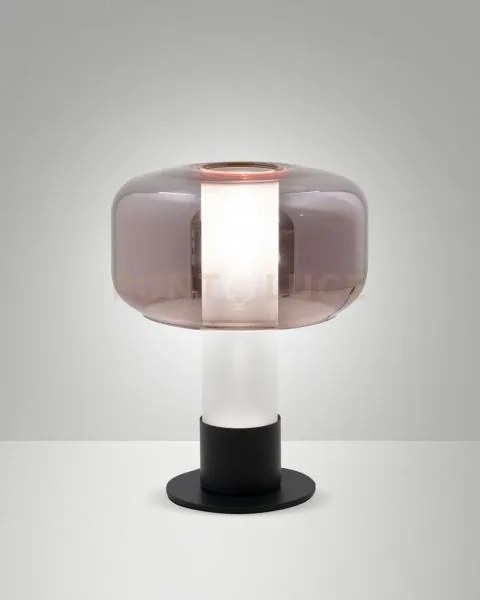 Flick lampada da tavolo ametista 1 luce attacco e14 dimmerabile