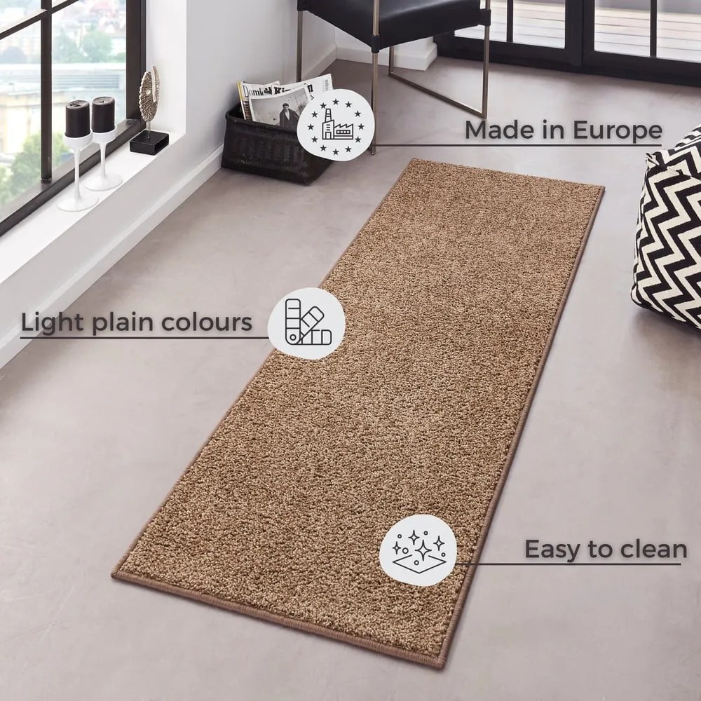 Runner marrone , 80 x 400 cm Pure - Hanse Home