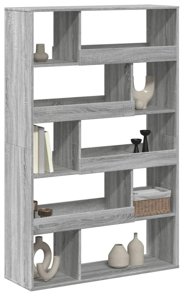 Libreria grigio sonoma 100x33x156,5 cm in truciolato