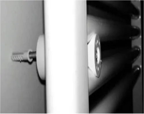 Termoarredo in acciaio bianco Scaldasalviette Ercos Linea Monica ASMONF9010