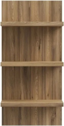 Mensola Verticale 60x30x125 Cm 3 Ripiani Rovere Valencia Lewis