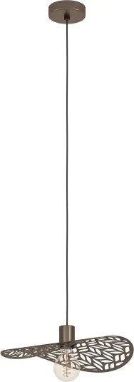 Eglo 44124 - Lampadario a sospensione con cavo SWABY 1xE27/60W/230V diam. 40 cm bronzo