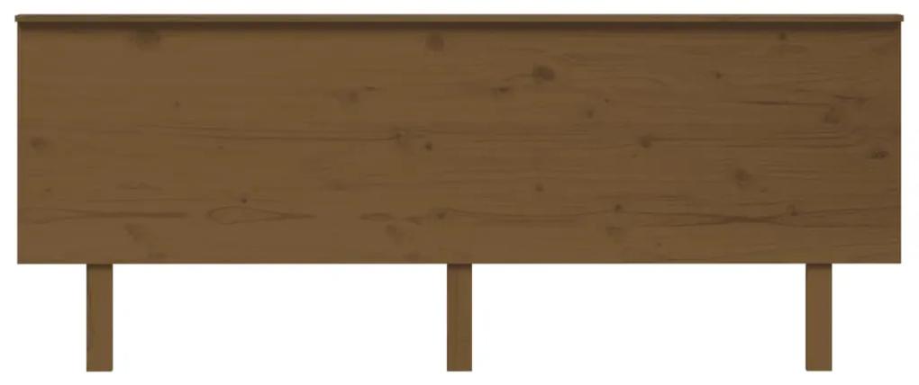 Testiera per letto miele 204x6x82,5cm in legno massello di pino