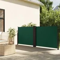 Tenda da Sole Laterale Retrattile Verde Scuro 120x1200 cm 4004800