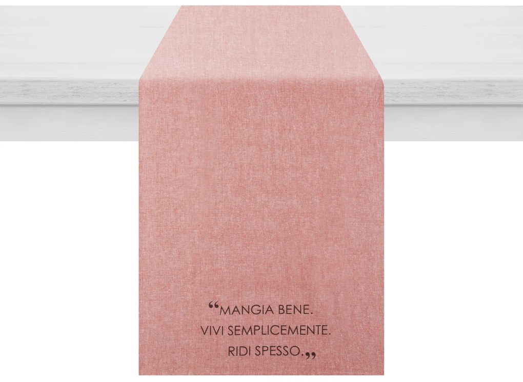 Runner 45x140 cm con scritta Quotes