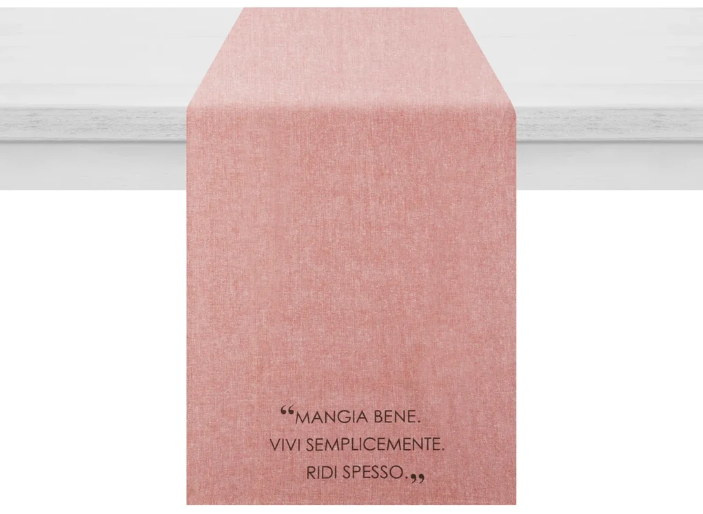 Runner 45x140 cm con scritta Quotes