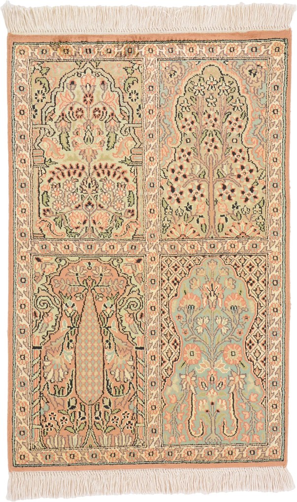 Cashmere Silk Tappeto orientale 100 x 60 (Indian) Annodato A Mano