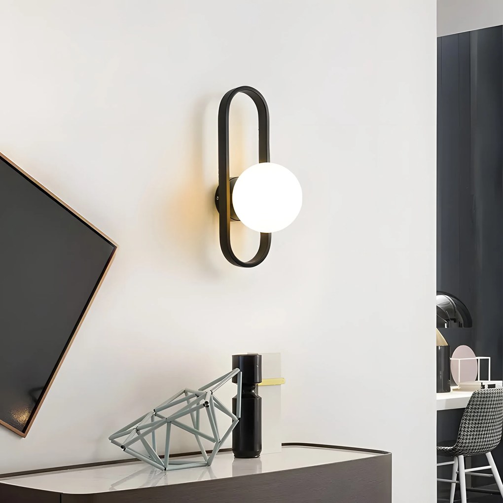 Lampada da parete APP1755-1W BLACK WHITE