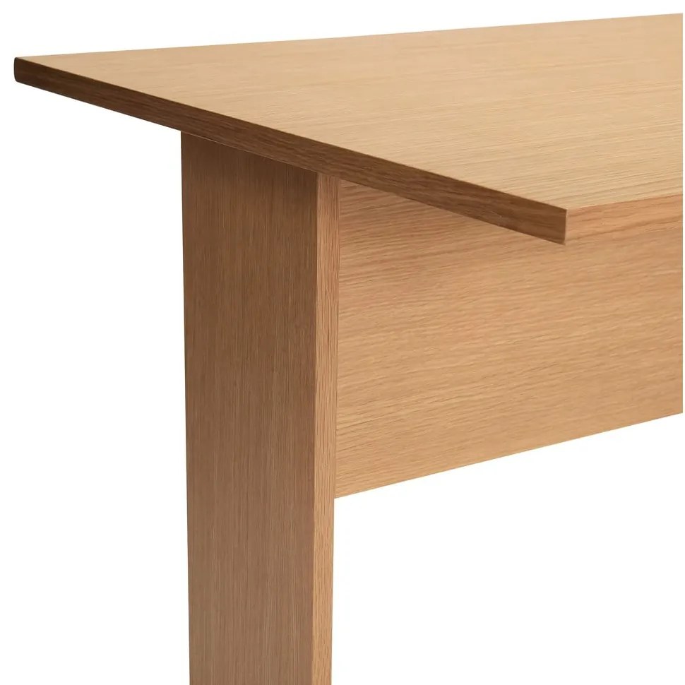 Tavolo da lavoro con piano in rovere 70x140 cm Forma - Hübsch