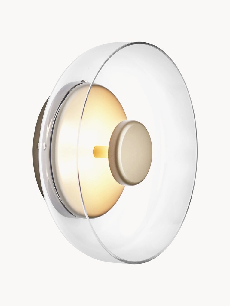Applique a LED in vetro soffiato con luce regolabile Blossi