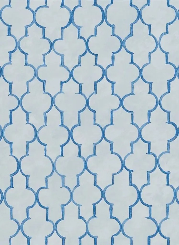 Designers Guild Carta da parati Pergola Trellis - Cobalt