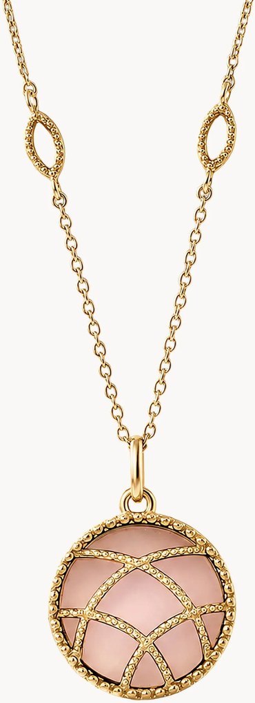 Collana placcata oro con pietre preziose Etienne