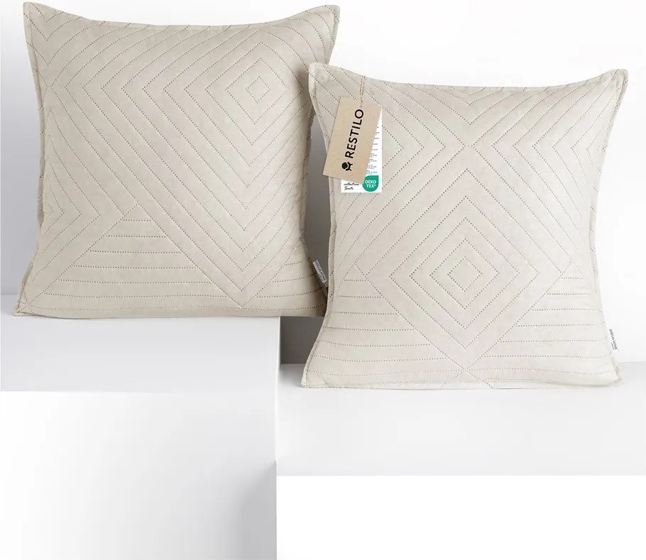 Federe decorative in set in microfibra 2 pz 45x45 cm Softa – Restilo