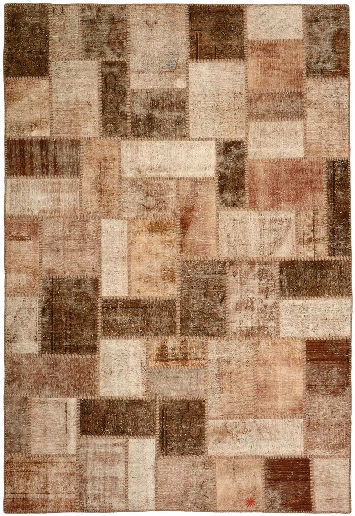 Patchwork Tappeto persiano 180x260 Beige (Iran) Annodato A Mano