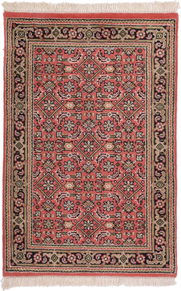 Herati Tappeto 60 x 90 (Indian) Annodato A Mano