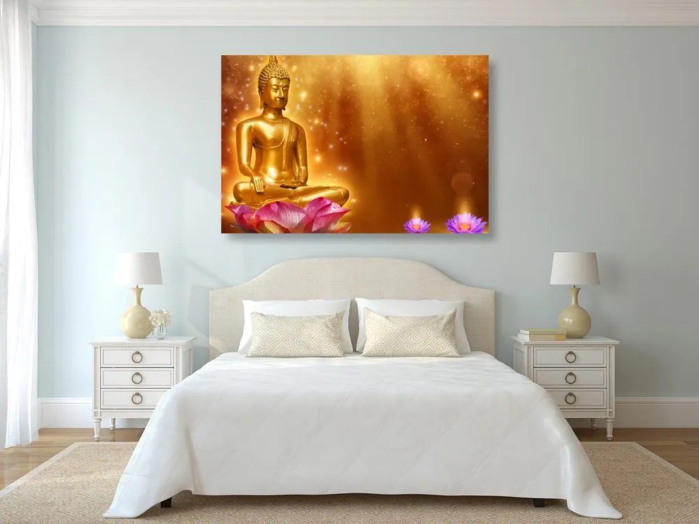 Quadro su tela – Buddha dorato