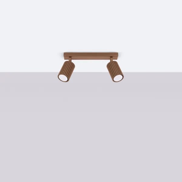 Brilagi - Faretto LED CRESTO 2xGU10/10W/230V marrone