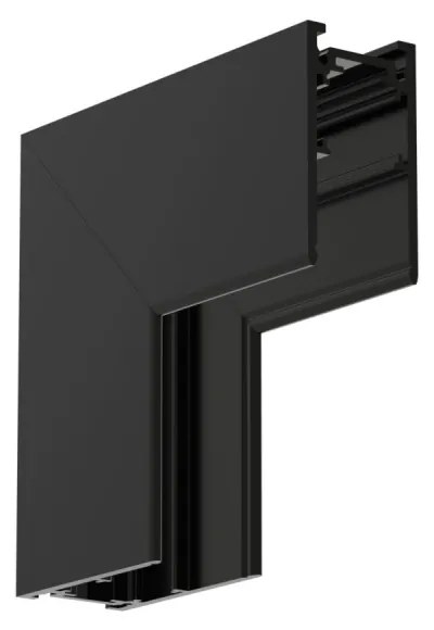 Connettore "L" Verticale per Binario Magnetico a Superficie - Nero Connettori Binari Tipo L Verticale