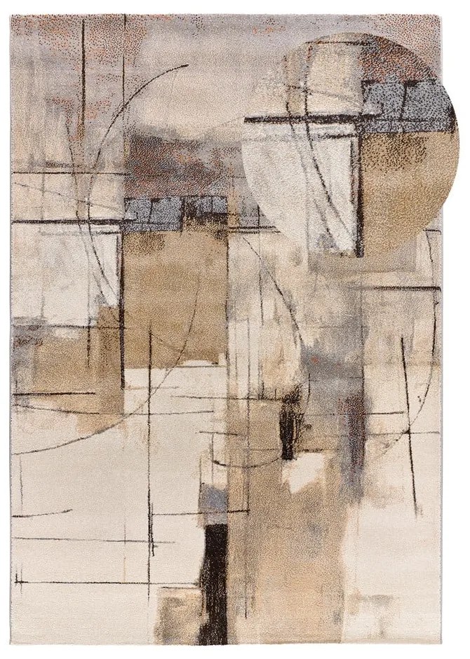 Tappeto grigio/beige 160x230 cm Beruti – Universal