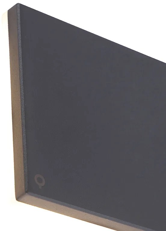 Applique da parete di design in alluminio grigio 15 cm con LED 9W - Skyf