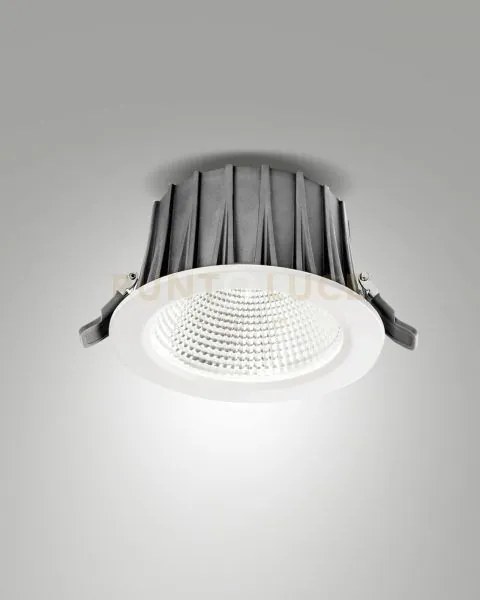Baku faretto ad incasso 20w 3000k 2300lm bianco on/off