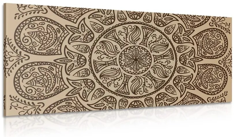 Stampa su tela – Mandala con motivo naturale astratto